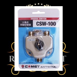 CSW-100 コメット 2接点同軸切替器 M-J型コネクター