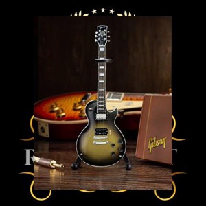 AXE HEAVEN 1979 Les Paul Adam Jones シルバーバースト 1:4スケール ミニギターモデル GG-129