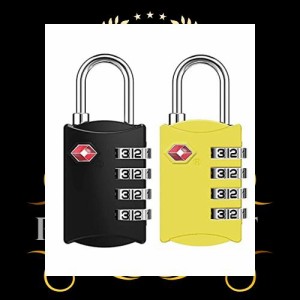 [ZHEGE] TSAロック スーツケース 鍵 南京錠 暗証番号 海外旅行用鍵 ジムロッカー荷物バッグ用ロック
