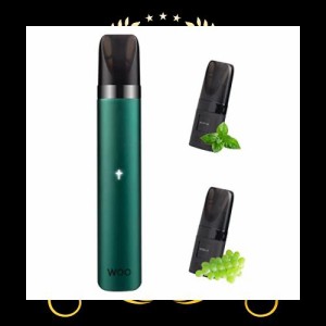 電子タバコ vape ベイプ 禁煙グッズ でんしたばこ べいぷ本体 水蒸気タバコ 爆煙 ポッド2個付き ニコチンなし RELXとの互換性がある WOO 