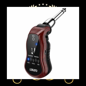 ギターヘッドフォンアンプ LEKATO ミニギターアンプ 充電式 ポケットギターアンプ Bluetooth 受信機付き クリーンコーラスオーバードライ