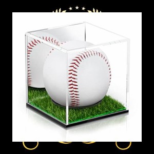 野球ボールケース サインボールケース 野球用 アクリル製 ディスプレイケース 保護 展示 防塵 四角型 コレクションケース 透明ケース(ミ