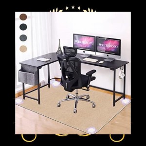 【Amazon 限定ブランド】チェアマット 100×140cm 椅子 マット 床保護マット pcチェア マット WEIDUOYI デスクマット 椅子 厚さ4 mm 椅子