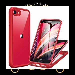 Miracase iPhone SE 第3世代 用 ケース SE3 SE2 第2世代 iPhone 8用スマホケース iPhonese カバー 4.7インチ 9H強化両面ガラス フルカバ