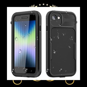 AICase iPhone SE 2022/2020 / iPhone 7/8防水ケース、4.7インチ360°防塵および耐衝撃性、IP68フルボディ保護iPhone 7 / 8 / SE 2020 /S