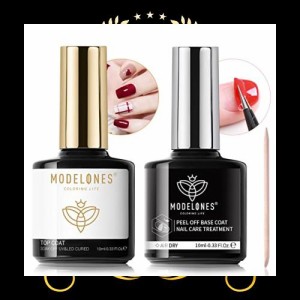 Modelones ジェルネイル ピールオフジェル はがせる ベースコート 10ML【アセトン リムーバー不要でぺりぺりはがせる】ライト硬化不要 自