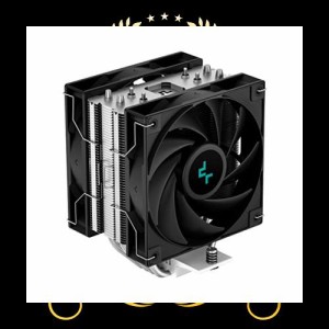 DeepCool AG400 PLUS シングルタワー CPU クーラー、120mm ファン、ダイレクトタッチ銅製ヒートパイプ、Intel/AMD サポート