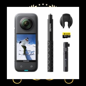 Insta360 X3 -クリエイターキット｜360度カメラ アクションカメラ 新型1/2インチ48MPセンサー IPX8防水 5.7K360度動画 72MP360度写真 手