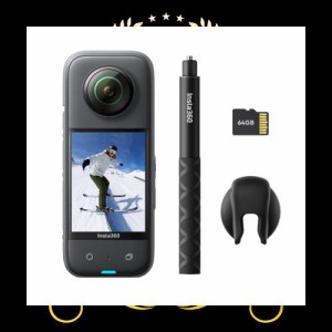 Insta360 X3 -プレミアムセット｜360度カメラ アクションカメラ 新型1/2インチ48MPセンサー IPX8防水 5.7K360度動画 72MP360度写真 手ブ