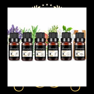 Beautytrees アロマオイル 6種お試しセット 天然素材 自然な香り エッセンシャルオイル 精油 ラベンダー/ジャスミン/グレープフルーツ/ロ