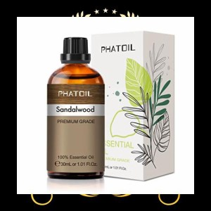 PHATOIL サンダルウッド アロマオイル 30ml エッセンシャルオイル 精油 プレゼント 部屋用