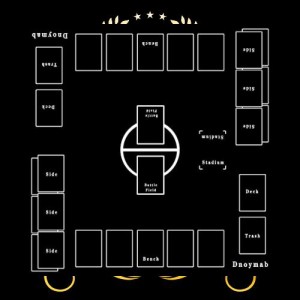 Dnoymab フルサイズ プレイマット カードゲーム ラバー プレイマット 2人用 滑り止め 収納バッグ き 60×60cm (黒)