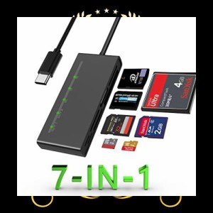 7in1 USB C マルチカードリーダー SD/Micro SD/CF/XD/MS Type-C 5Gps 高速 XDピクチャーカード リーダー SDXC SDHC TF Micro SD CF MS MM