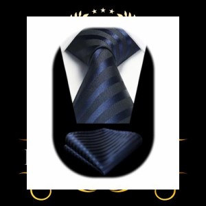 [HISDERN] ビジネス ネクタイ セット メンズ フォーマル ネクタイ 紺 シルク ブランド 紳士 礼服用 入学式 卒業式 プレゼント 高級