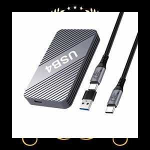 VCOM 40Gbps M.2 SSD 外付けケース USB4.0 NVME専用 M.2 SSDケース Thunderbolt 3/4 USB4/3.2/3.1/3.0/2.0 ポータブル アルミニウム製 高