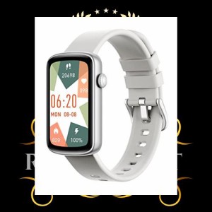 SHANG WING スマートウォッチ レディース リストバンド 型 腕時計 iPhone/Android対応 1.47インチ大画面 フルタッチ Smart Watch 着信通