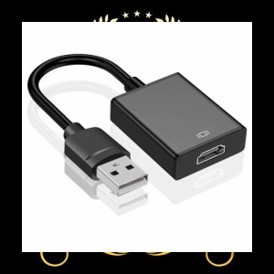 「2023 新型」USB HDMI 変換アダプタ「ドライバー内蔵」 usbディスプレイアダプタ 5Gbps高速伝送 usb3.0 hdmi 変換 ケーブル 1080P対応 