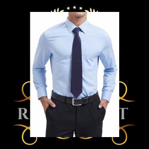 青 ワイシャツ メンズ yシャツ 長袖 ブルー ビジネス ノーアイロン 形態安定 形状記憶 大きいサイズ 通販 amazon 人気 カッターシャツ 首