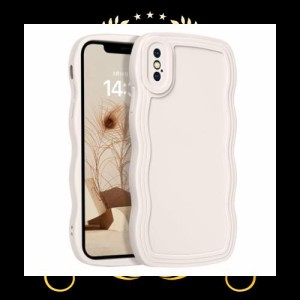 GUAGUA iPhone XS ケース iPhone X ケース 可愛い 韓国 おしゃれ アイフォンX/XS カバー tpu ウェーブ デザイン 人気 ソフト バンパー 耐