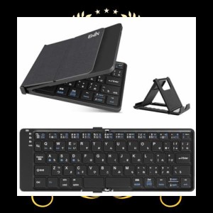 Ewin アンドロイド専用 折りたたみ式 Bluetooth5.1 キーボード 日本語配列 Android/Windows/Macに対応 タブレット/マートフォン/パソコン