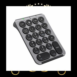 iClever テンキー Bluetooth ワイヤレス 数字 キーボード パンタグラフ式 Type-C充電 超薄型 Tabキー付き ブルートゥース 無線 ナンバー