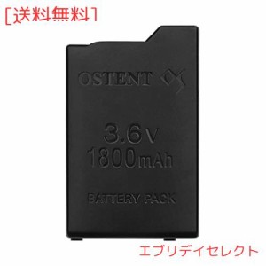 OSTENT PSP 1000 PSP-110用 バッテリーパック 1800mAh 3.6V 大容量 交換用 リチウムイオン 充電式 バッテリー