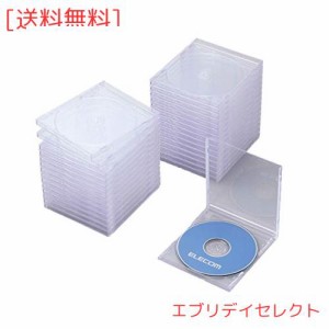 エレコム CD/DVDプラケース/1枚収納/30パック/クリア