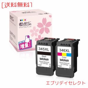 【Delightcolor】再生インク Canon（キャノン）用（BC345XL+BC346XL）BC-345XL増量+BC-346XL増量（ブラック+カラー） C-345XL+C-346XL 2