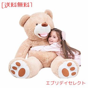 IKASA ぬいぐるみ 特大 くま テディベア 可愛い熊 動物 大きい くまぬいぐるみ 熊縫い包み クマ 抱き枕 お祝い ふわふわ お人形 女の子 
