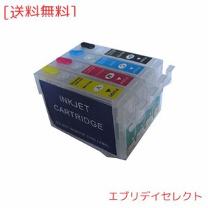 YZQ エプソン (EPSON) 4色 IC4CL74 ICBK74 IC74 IC4CL76 IC76 互換 詰め替えカートリッジ(インクなし) 永遠 自動リセットチップ 付き, キ