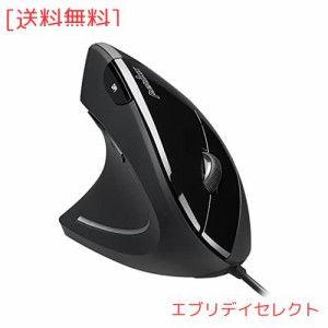 Perixx PERIMICE-513L 左手用垂直型ワイヤレスエルゴノミクスマウス ワイヤレス 手首の疲労や痛みを軽減 800/1200/1600 DPI 左手用 人間