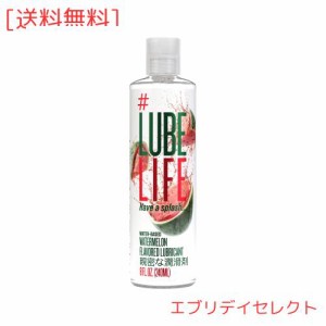 Lube Life 水性パーソナルローション 男性・女性・カップル用の潤滑ローション 8オンス（240ｍL) (スイカ, 240 ml)