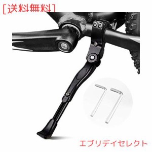 自転車 サイドスタンド, 長さ調整可能 22”~28”対応 センタースタンド,自転車キックスタンド片足スタンド 汎用 ネジとレンチ付属