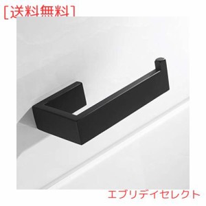 Celbon SUS304ステンレススチール製浴室トイレロールホルダーブラック仕上げ壁取り付けトイレティッシュペーパーラックトイレ用 ブラック