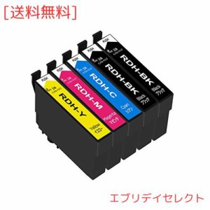 epson/エプソンリコーダー互換インクカートリッジRDH-4CL 4色パック+RDH-BK-L黒1本【合計5本セット】rdh4cl rdh bk lブラック rdh-cシア