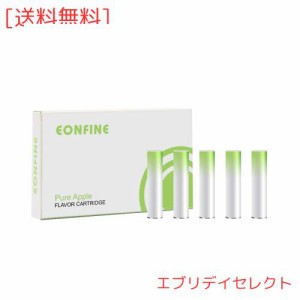 Eonfine フレーバーカートリッジ（ピュアアップル） プルームテックに使用できるカートリッジ ホワイト ニコチンなし