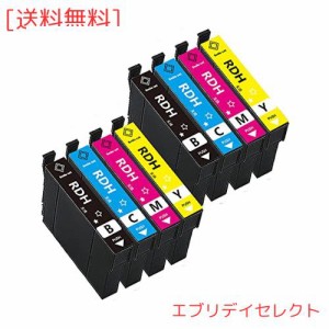 【SmileCat】Epson用互換インクカートリッジリコーダー用 RDH-4CL互換 4色(RDH-BK-L RDH-C RDH-M RDH-Y）2SET 全8本 対応機種：PX-048A P