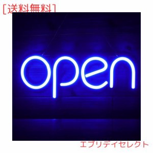 OPEN看板 LED OPEN SIGN オープン クローズ OPEN＆CLOSED時間付き 点滅設定可 カフェ 喫茶店 レストラン バー 居酒屋 インテリアショップ