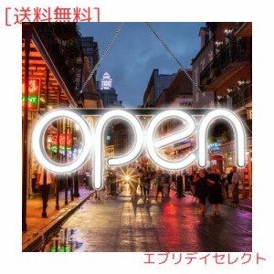 OPEN看板 LED OPEN SIGN オープン クローズ OPEN＆CLOSED時間付き 点滅設定可 カフェ 喫茶店 レストラン バー 居酒屋 インテリアショップ