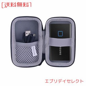 用の Samsung T7 T5 Touch 外付SSD 500GB 1TB 2TB専用保護 キャリングケース 旅行収納ケース -waiyu JP (黒)