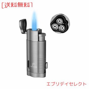 【高い品質】PIPITA 直噴ターボライター キャンドル ガスライター 注入式 ジェットライター 防風 充填式 アウトドア用 トーチ 着火用ガス