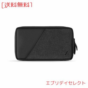 NATIVE UNION STOW Organizer - プレミアム 耐久キャンバス 旅行用収納ポーチ ケーブル 充電器 SIMカードなど収納 (Slate)