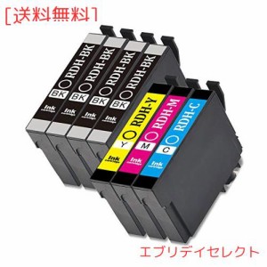 EPSON エプソン px-049a インク 互換インク RDH-4CL 4色セット+3個ブラック RDHBKL 大容量タイプ（計7個入り）対応機種: PX-048A PX-049A