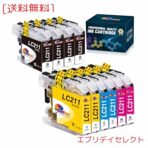 【適格請求書発行可】ブラザー インク lc211 Brother LC211 互換インクカートリッジ LC211-4PK 大容量 4色セット ×2 +LC211BK×2（計10