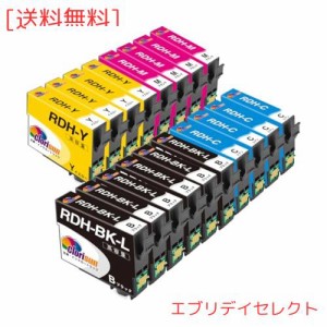 エプソン用 RDH 互換インク カートリッジ RDH-4CL RDH 4色セット×4パック + RDH-BK-L ×2（計18個入り）Epson リコーダー 互換インク IC