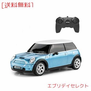 RASTAR 1/24 ミニクーパー S ラジコンかー 子供向け リモートコントロールカー 1:24ミニおもちゃの車 ブルー