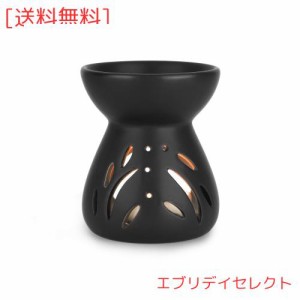 ComSaf アロマポット 陶器 アロマ炉 アロマバーナー アロマディフューザー 黒