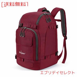 Unigear スノーボード バックパック スキー ブーツバッグ 大型 スキーヘルメット バッグ 大容量 50L 3色 (レッド)