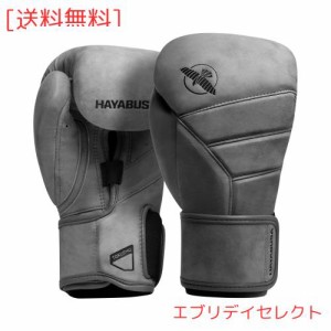 Hayabusa T3 LX イタリアン レザー ボクシング グローブメンズとレデイーズ用 (16オンス, スレート)