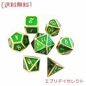 Yourandoll 7個 亜鉛合金メタルダイス サイコロ多面体ダイスD20 D12 D10 D8 D6 D4 Dungeons and Dragons DND TRPG MTGダイステーブルゲー